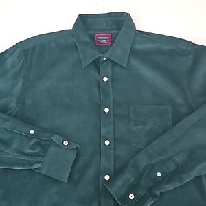 UNTUCKit Large Coppola Green Corduroy Long Sleeve Button-Up Shirt